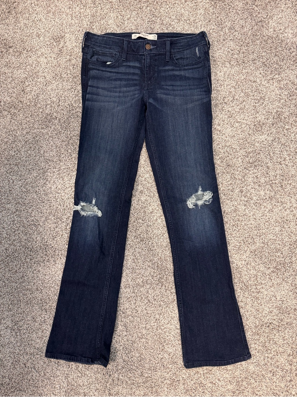 Women’s Hollister Dark Blue Distressed Jeans
